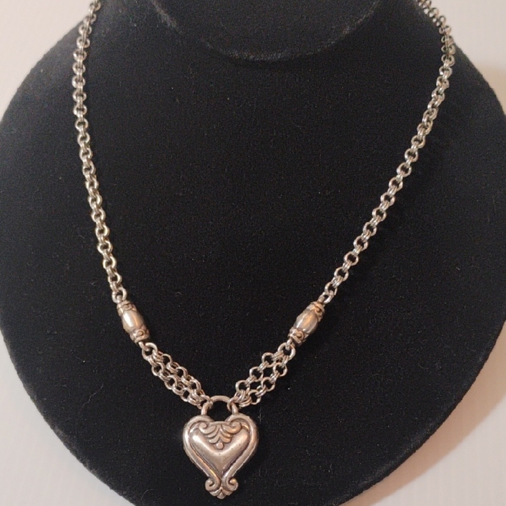 Brighton Silver Heart Pendant Necklace